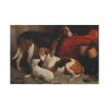 A Couple of Foxhounds with a Terrier by William Barraud Standard Canvas