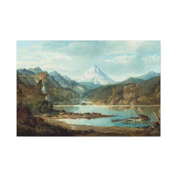 91638-456.jpg Mountain Landscape with Indians by John Mix Stanley Standard Canvas