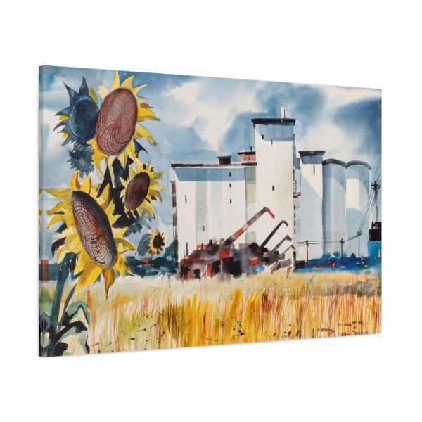 91638-475.jpg Grain Elevator, Kansas by Robert Johnson Standard Canvas