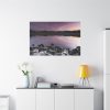 Snowy Mountains Over Lake Standard Canvas
