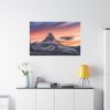 91638-497.jpg Snowcapped Mountain Peak on a Cloudy Sunrise in Matterhorn Standard Canvas