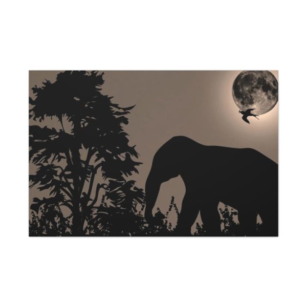 91638-526.jpg Moon Against Light Sky Standard Canvas