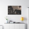 91638-527.jpg Moon Against Light Sky Standard Canvas