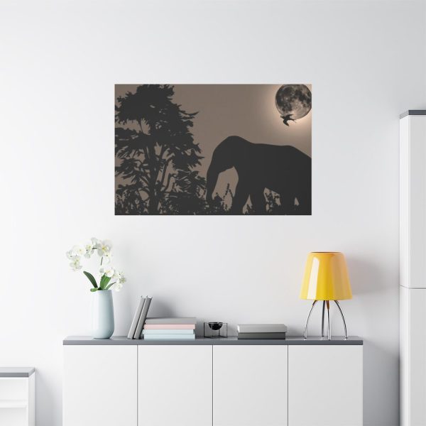 91638-527.jpg Moon Against Light Sky Standard Canvas
