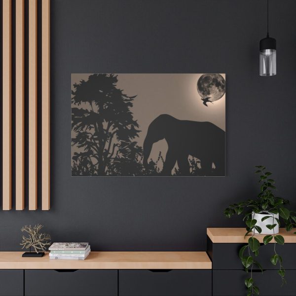 91638-528.jpg Moon Against Light Sky Standard Canvas