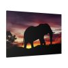 91638-530.jpg Elephant and Sunset in Africa Standard Canvas