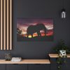91638-533.jpg Elephant and Sunset in Africa Standard Canvas