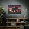 91638-534.jpg Elephant and Sunset in Africa Standard Canvas