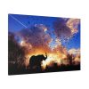 Elephants and Birds in the Nature Standard Canvas