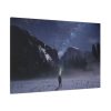 91638-545.jpg Person Facing Towards Snow Mountains Standard Canvas