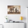 91638-562.jpg Elephant Play on the Rain with Umbrella Standard Canvas