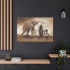 91638-563.jpg Elephant Play on the Rain with Umbrella Standard Canvas