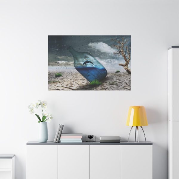 91638-587.jpg Bottle Dolphin in Desert Standard Canvas