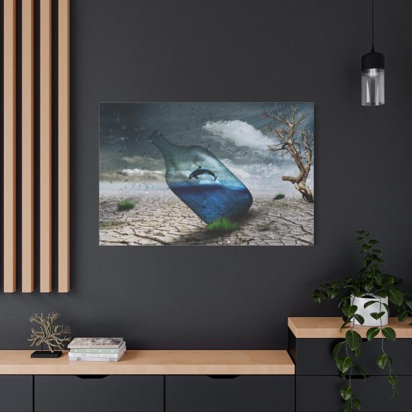 91638-588.jpg Bottle Dolphin in Desert Standard Canvas