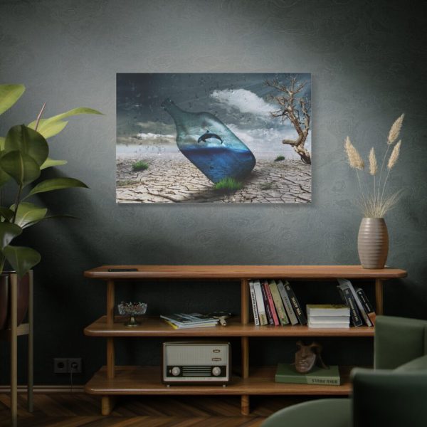 91638-589.jpg Bottle Dolphin in Desert Standard Canvas