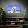 91638-59.jpg Dog on the Beach Standard Canvas