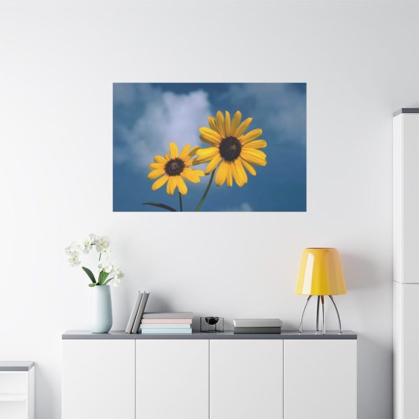 91638-592.jpg Blue Sky and Sunflower Standard Canvas