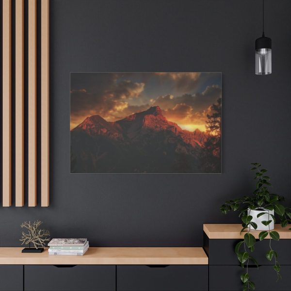 91638-608.jpg Mountain and Colors in the Sky Standard Canvas
