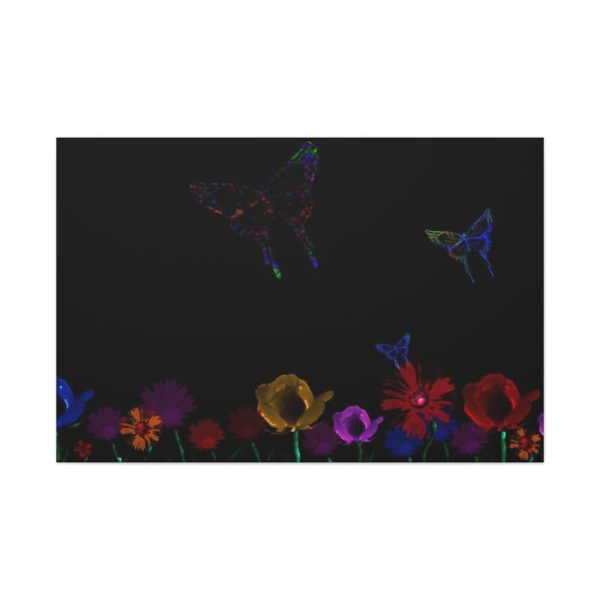 91638-61.jpg Abstract Floral Butterfly Design Standard Canvas