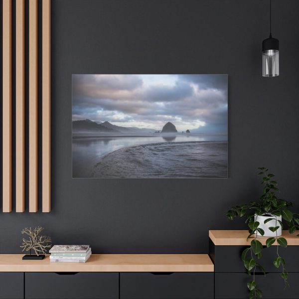 Misty View of the Mountain and Beach Standard Canvas