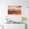 91638-617.jpg Clouds Envelope a Mountain Range During Sunset Standard Canvas