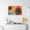 91638-632.jpg Colorful Orange Sunflower Standard Canvas