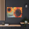 91638-633.jpg Colorful Orange Sunflower Standard Canvas