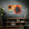 91638-634.jpg Colorful Orange Sunflower Standard Canvas