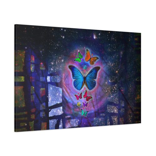 Butterfly Abstract Colorful Design Standard Canvas