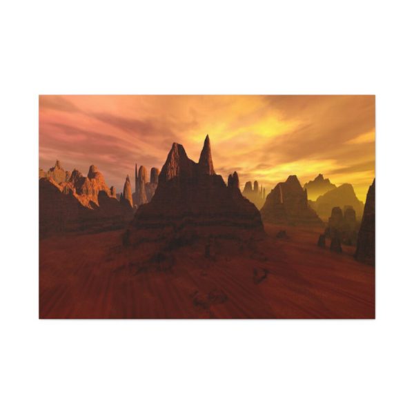 91638-651.jpg Desert, Mountains and Sky Standard Canvas