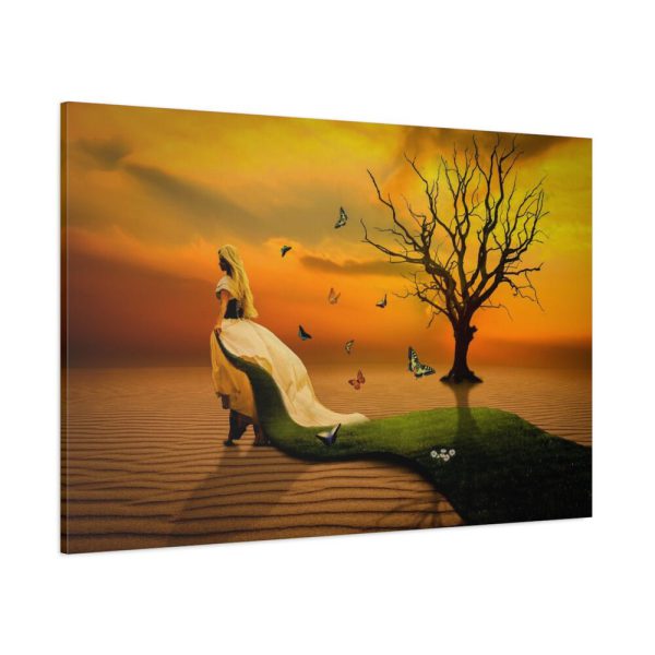 91638-660.jpg Woman in Desert on the Sand Standard Canvas