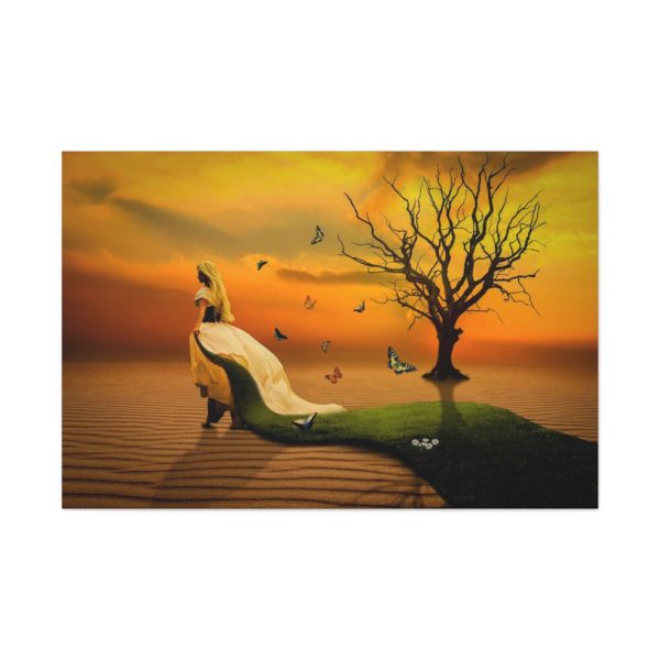 91638-661.jpg Woman in Desert on the Sand Standard Canvas