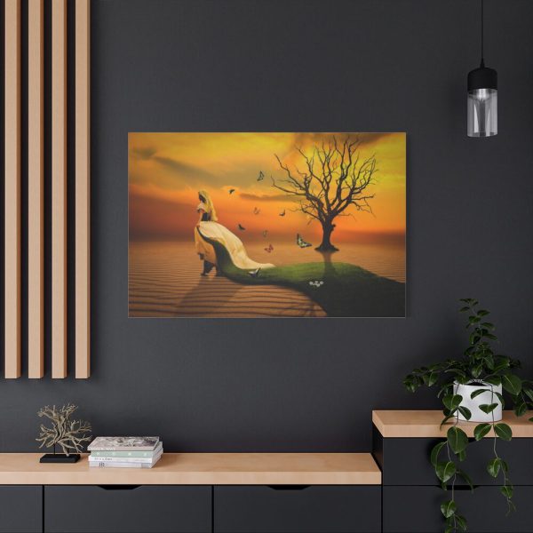 91638-663.jpg Woman in Desert on the Sand Standard Canvas