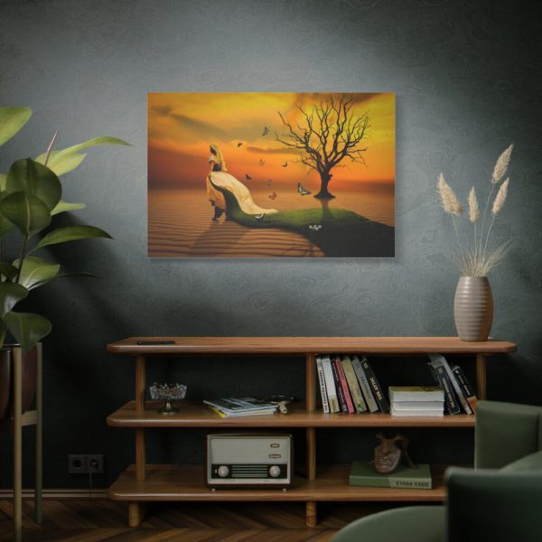 91638-664.jpg Woman in Desert on the Sand Standard Canvas