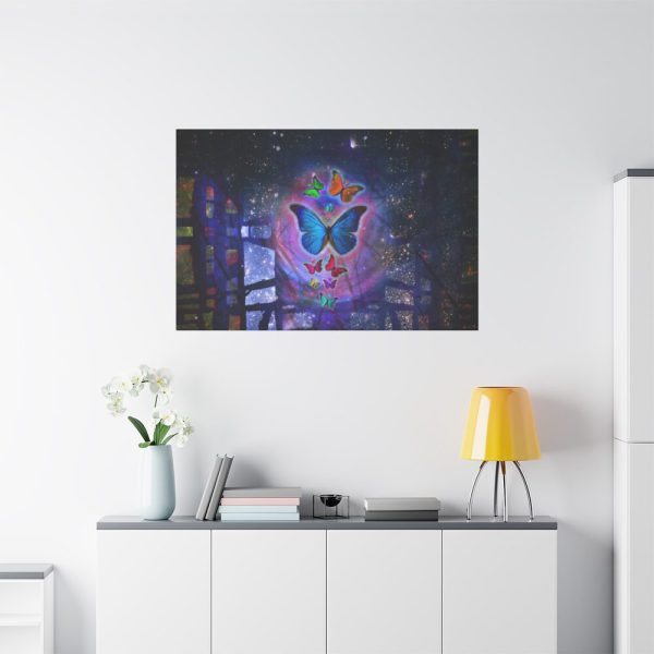 Butterfly Abstract Colorful Design Standard Canvas