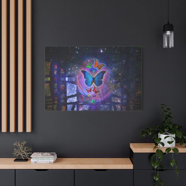 Butterfly Abstract Colorful Design Standard Canvas