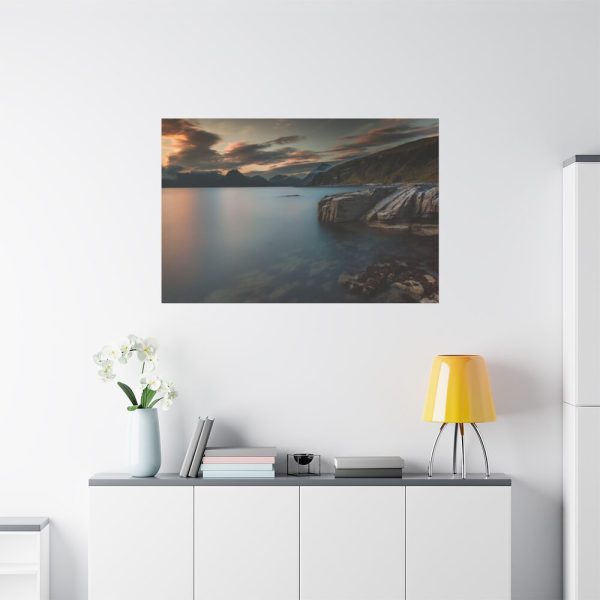 91638-697.jpg Sunset Among the Mountains Standard Canvas