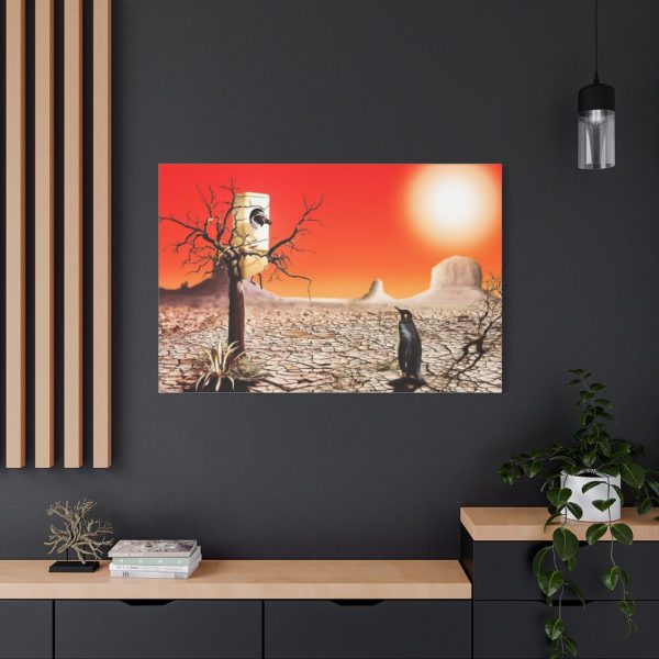 91638-733.jpg Penguin in Desert Standard Canvas