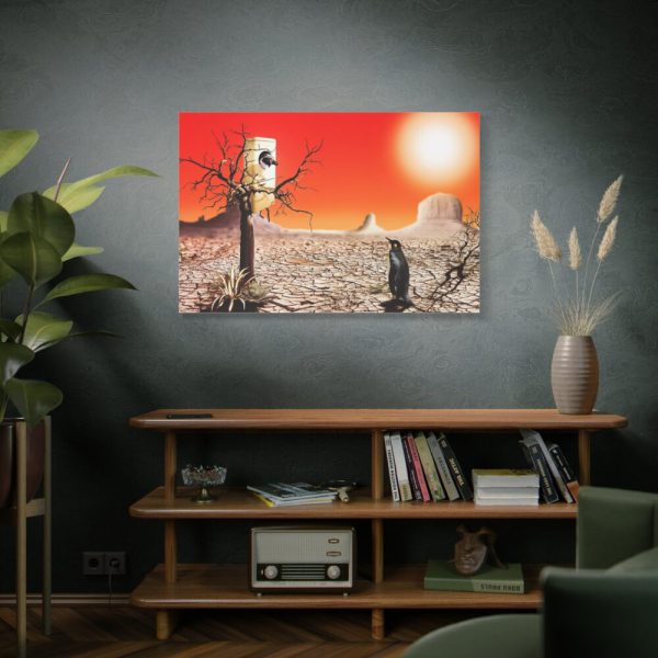91638-734.jpg Penguin in Desert Standard Canvas