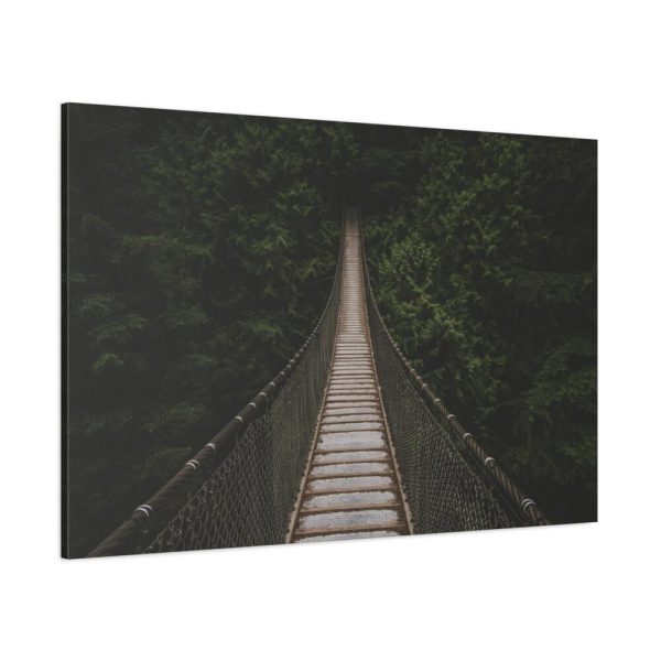 91638-740.jpg Bridge Leading to a Dense Forest Standard Canvas