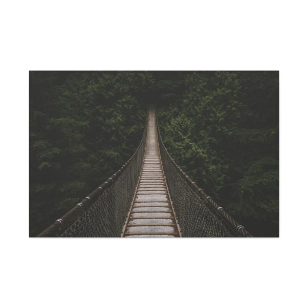 91638-741.jpg Bridge Leading to a Dense Forest Standard Canvas