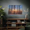 91638-774.jpg Forest Landscape with Sun and Trees Standard Canvas