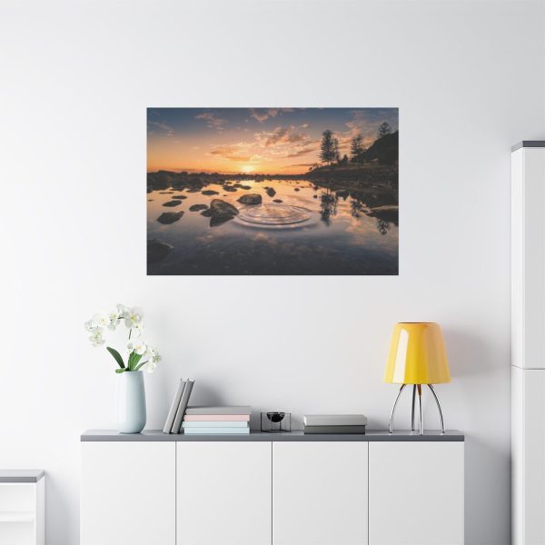 91638-777.jpg Water Reflection in the Forest Standard Canvas