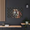 91638-8.jpg Dog Behind Wire Fence Standard Canvas