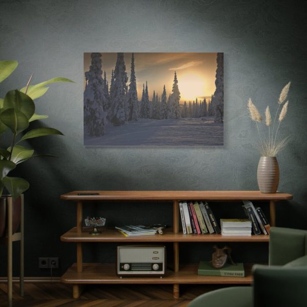 91638-804.jpg Dawn and Winter in the Forest Standard Canvas