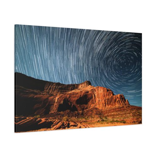 91638-810.jpg Swirling Stars in a Night Sky Over Lake Powell Standard Canvas