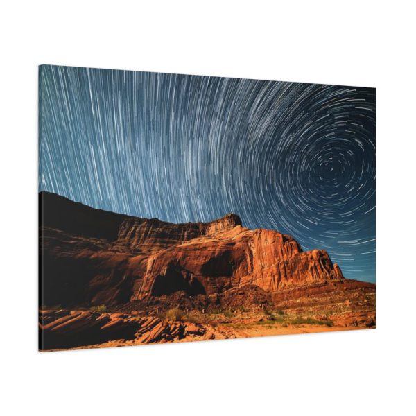 91638-810.jpg Swirling Stars in a Night Sky Over Lake Powell Standard Canvas