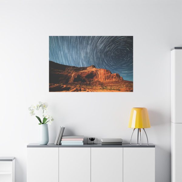 91638-812.jpg Swirling Stars in a Night Sky Over Lake Powell Standard Canvas
