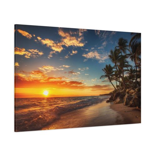 Sunrise Over the Beach Punta Cana Standard Canvas