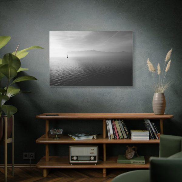 Black and White Sky and Sea Standard Canvas
